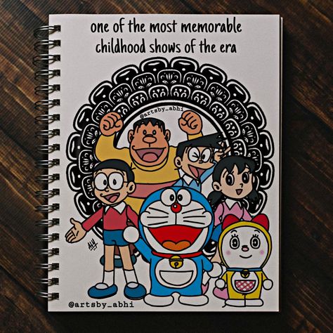 Hot Doodle Art, Doraemon Captions, Doraemon Mandala Art, Doremon Doodle Art, Anime Mandala Art, Doraemon Doodle Art, Doraemon Art Drawing, Doremon Mandala, Mandala Illustration Art