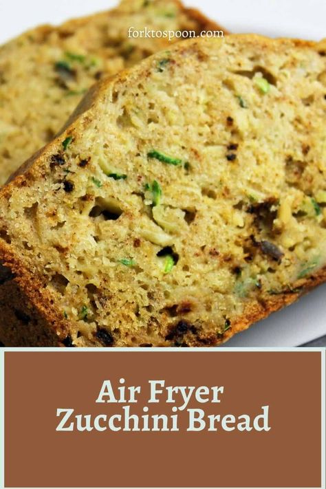 Zucchini Bread Air Fryer, Air Fryer Zucchini Bread Recipes, Bread Machine Zucchini Bread Recipes, Zucchini Bread With Applesauce, Bread With Applesauce, Air Fryer Blueberry, Air Fryer Bread, Blueberry Zucchini Bread, Blueberry Zucchini