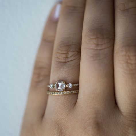 Nontraditional Engagement Rings, Champagne Diamond, Diamond Band, Wedding Bells, Diamond Bands, Diamond Engagement, Wedding Engagement, Diamond Engagement Rings, Wedding Bands