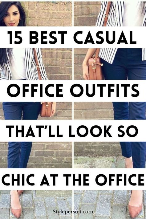 When it comes to dressing for the office, finding the perfect balance between professionalism and style is key. Whether you're aiming for a classic corporate look or embracing a more creative dress code, having a versatile wardrobe can make getting dressed for work a breeze. Click to discover the 20+ stylish office outfit ideas for women that will keep you looking polished and confident from Monday to Friday: Office Outfit Ideas For Women, Outfits For Women Work, Creative Dress, Office Outfit Ideas, Stylish Business Casual, Work Outfit Ideas, Best Office, Outfits For Women, Office Outfits