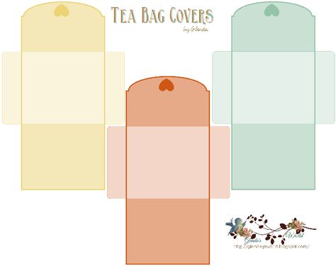 Tea Bag Covers   Free-download These are cute if your putting together a gift basket Printable Tea Bag Envelopes, Tea Bag Favors, Diy Tea Bags, Tea Crafts, Tea Holder, Tea Diy, Tea Party Decorations, Tea Bag Holder, Diy Holder