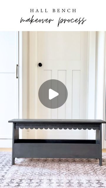 Sara | DIY and Interiors on Instagram: "This is how I transformed a simple hallway bench- my latest IKEA upcycle! 

The Perjohan bench- a nifty little bench that fits perfectly in front of our coat hook wall in our hall. Its dimensions were just right for the space AND it has storage underneath so getting my hands on this bench was a no brainer for me. 

It was a really easy and fun upcycle. The bench is essentially paint ready. 

Here is how I did it- 

1. I used scallops from @boboandthemouse found on @etsyuk. They are wood and were easy to cut down with my mitre saw but could use a manual saw as well. I glued on with “no more nails” adhesive. 

2. I applied the bobbins! They’re very easy to use and can be cut down with a Stanley/ Xacto knife. I also glued these just above the scallops u Perjohan Ikea Bench, Ikea Perjohan Bench Hack, Ikea Shoe Bench Hack, Perjohan Ikea Hacks, Ikea Perjohan, Ikea Upcycle, Xacto Knife, Coat Hook Wall, Mitre Saw