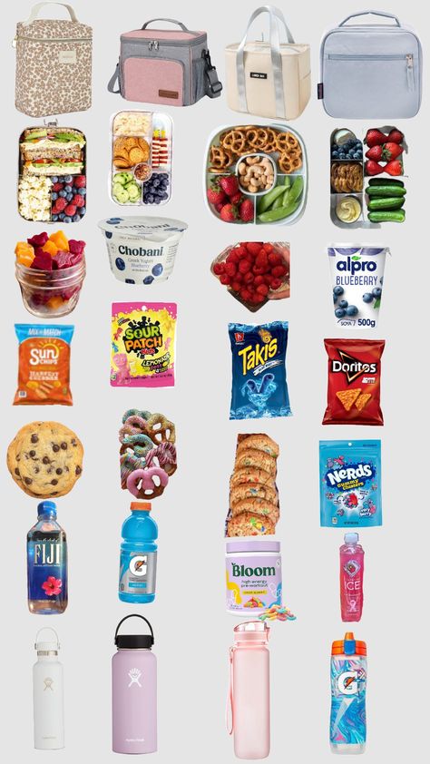 Cute Snacks For School, Things To Pack For Lunch Back To School, Lunch Ideas For Dancers, School Lunches For Athletes, Lunch Ideas For 7th Grade, Packed Lunch Ideas For High School, Lunch Box For High School, College Packed Lunch Ideas, Cute Lunches For School