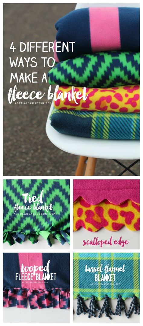 Fleece Blanket Edging, Fleece Blanket Diy, Fleece Sewing Projects, Fleece Crafts, Fleece Projects, No Sew Fleece Blanket, Diy Tricot, No Sew Blankets, Fleece Tie Blankets