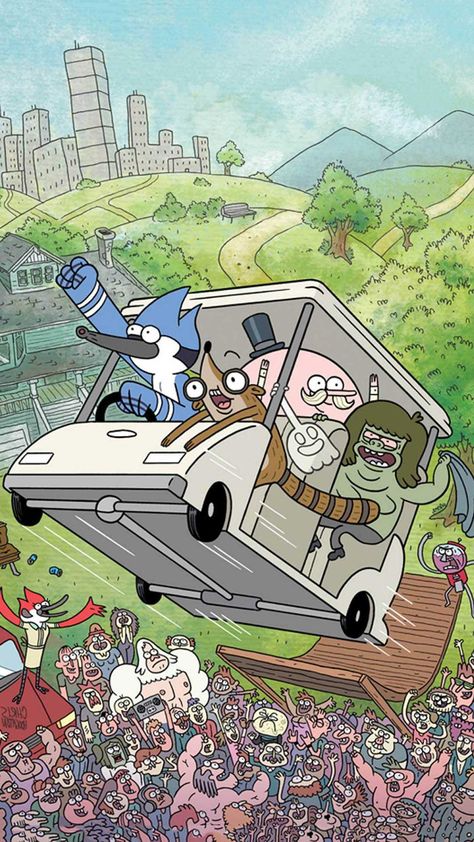 The Regular Show, Rigby Regular Show, Mordecai Y Rigby, Regular Show, Funny Posters, Adventure Time Anime, Old Cartoons, Cartoon Shows, Animation Series