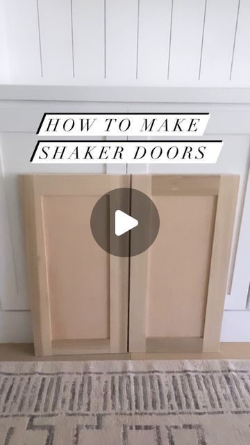 Natalie Park | DIY, Builds & Design on Instagram: "Shaker doors anyone?   Here’s how I made these shaker-style cabinet doors! I made these doors for an upper cabinet for my current drop-zone/mud space project! Reveal coming soon btw 😉   This is my second go-around at this, so check out my highlight bubble (Built-ins pt.3) for more details on how I made these shaker-style cabinet doors. It’s all saved there for you ☺️   Feel free to drop any questions you may have in the comments! ⬇️  #parkplaceabode #diyprojects #diyhome #homediy #homediyproject #homediyprojects #diyit #homerenovations #homesweethome #reelsofinsta #builtins #custombuiltins #homedecor #designtips #homedesign #shakercabinets #shakerdoors #woodworking" Inside Cabinet Doors, Airing Cupboard Doors Ideas, Laminate Shaker Cabinets, Shaker Doors Diy, Different Style Cabinet Doors, Kitchen Shaker Doors, Diy Kitchen Doors Cabinet, Cabinet Doors Repurposed Diy Ideas, Diy Cabinet Upgrade