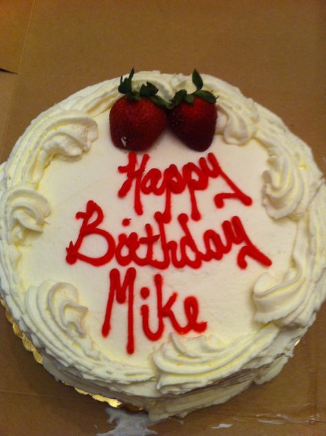 Picture only - Happy Birthday Mike Smiley Birthday, Happy Birthday Mike, Happy Birthday Man, Strawberry Shortcake Cake, Birthday Cake Pictures, Cake Frosting Recipe, Happy Birthday Brother, I Love Chocolate, Chocolate Sweets