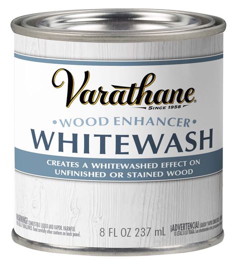 Varathane Whitewash Wood Enhancer Half Pint | JOANN White Wood Stain, Varathane Wood Stain, Wood Conditioner, White Washed Furniture, House Remodeling, Rust Oleum, Whitewash Wood, Style Bathroom, Beach House Interior