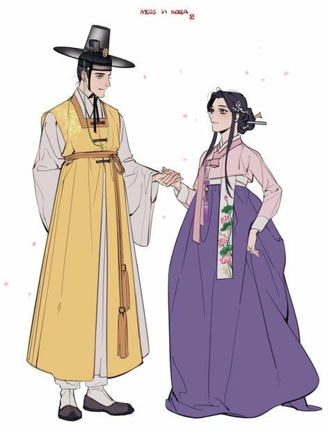 Korean Historical Fashion, Hanbok Male, Hanbok Drawing, Traditional Korean Clothing, Kasut Wanita, Hanbok Traditional, Male Anatomy, Korean Traditional Clothing, Korean Traditional Dress