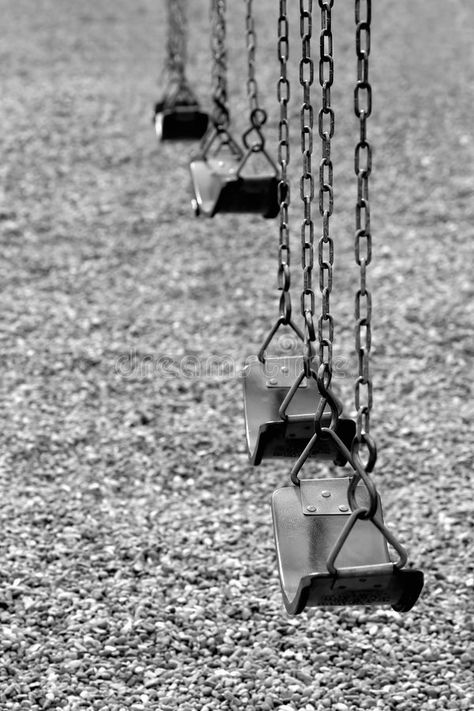 Playground Photography, Acoustic Guitar Photography, Playground Swings, Girl Swinging, Old School House, Guitar Photography, Park Playground, School Playground, White Stock