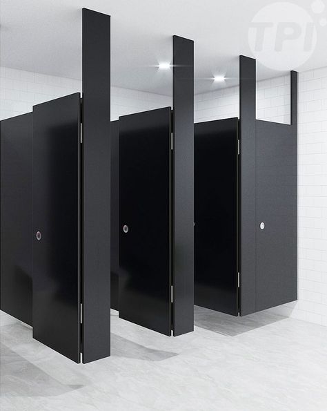 Public Restroom Design, Commercial Bathroom Designs, Toilet Cubicle, Commercial Toilet, Restaurant Bathroom, Wc Design, Restroom Design, Gym Interior, Public Bathrooms