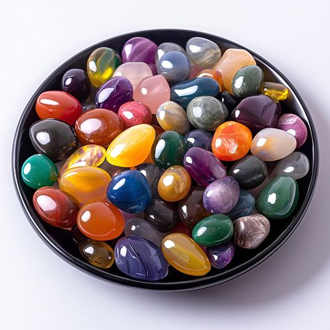 PRICES MAY VARY. This gemstone set includes 72 pieces of natural crystals, including at least 18 types listed below, such as Amethyst, Clear Quartz, Rose Quartz, Aventurine, Rhodonite, Tiger's Eye, Obsidian, Fluorite, Lepidolite, Red Jasper, Mookaite Jasper, Lapis Lazuli, Dragon Blood Jasper, Ocean Jasper, Howlite, Mahogany Obsidian, Unakite, Crazy Lace Agate, SouthAfrica Red Agate, Colorful Agate and more. The crystals are tumbled and polished to a smooth surface and have a variety of shapes an Tumbled Rocks, Jasper Lapis, Energy Therapy, Mahogany Obsidian, Dragon Blood, Palm Stones, Crystal Grids, Reiki Chakra, Mookaite Jasper