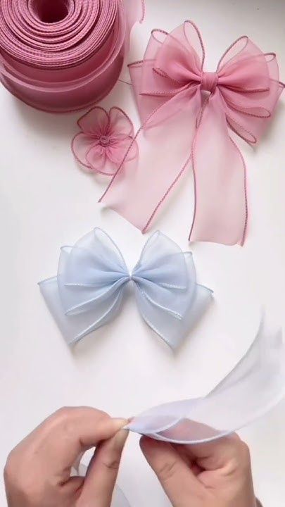 Bow Tutorial, Bow Making, Bow Ribbon, Amazing Diy, Diy Bow, How To Make Bows, Ribbon Bows, Making Ideas, Ribbon