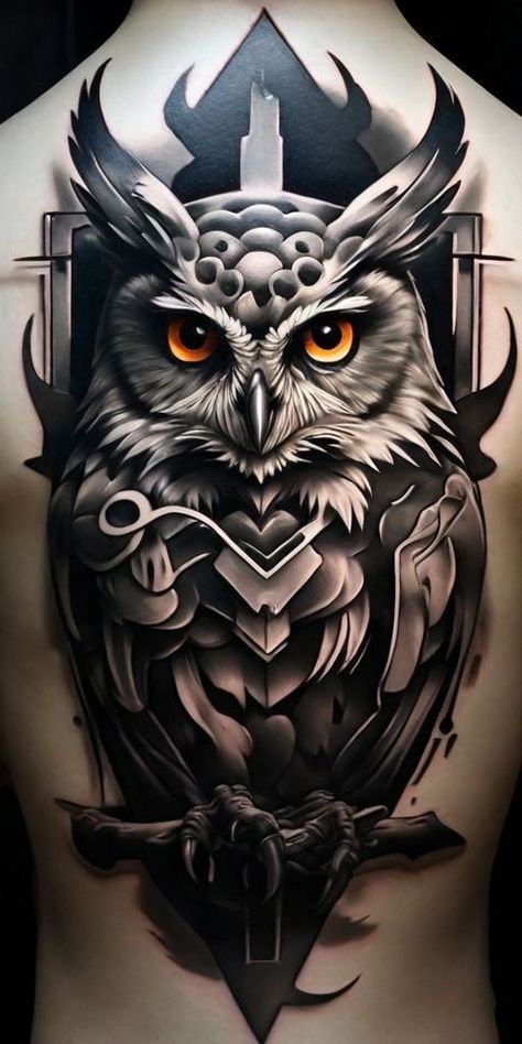 Neck Tattoo Designs Men Drawings, Tattoo Owl Design, Owl Cover Up Tattoo, Black And Grey Tattoo Ideas, Coverup Tattoo Designs, Owl Tattoo Men, Black Grey Tattoo Design, An Owl Tattoo, Black And Grey Tattoo Design