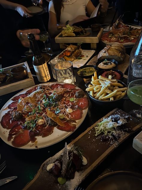 Dinner Food at a restaurant in Reykjavík, Iceland. #dinner #food #Reykjavík #iceland #icelandic #icelandicfood #gazpacho #frenchfries #prawns #shrimp #lamb #salmon #hummus #foodie #yummyfood #restaurantfood #dinnerfood #latenight #dinnerdate #candle #candlelitdinner #beer #phoneeatsfirst #meal Reykjavik Iceland Food, Iceland Nightlife, Iceland Restaurants, Reykjavik Food, Reykjavik Iceland Summer, Best Restaurants In Reykjavik, Iceland Food, Dinner Restaurants, Candlelit Dinner