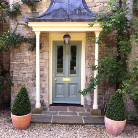 Victorian Porch Ideas Uk, Edwardian Front Door Porch, Edwardian Porch Ideas, Georgian Porch, Edwardian Porch, Victorian Front Doors, Front Door Canopy, Cottage Front Doors, Porch Canopy