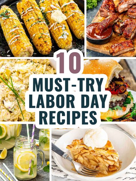 Turn your Labor Day cookout into a feast to remember with our top 10 must-try recipes. From BBQ hits to easy crowd-pleasers, become the ultimate host! #laborday #recipes #top10 Labor Day Menu Ideas, Labor Day Food Ideas, Labor Day Cookout, Labor Day Recipes, Kfc Coleslaw Recipe, Baked Bbq Ribs, Classic Potato Salad, Jo Cooks, Summer Foods