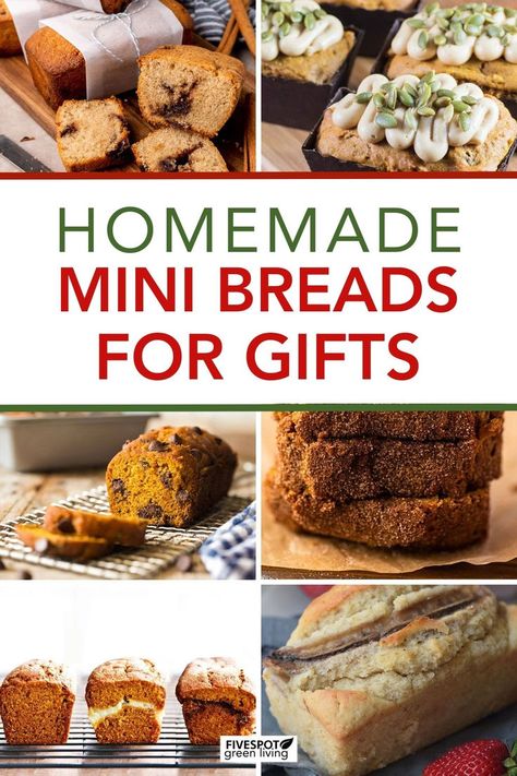 Learn how to make these mouthwatering homemade mini bread loaves, including Snickerdoodle Bread, Frosted Mini Pumpkin Bread, Blueberry Banana Bread Mini Loaf, Mini Chocolate Zucchini Bread Recipe, and Mini Banana Bread Recipe. These delightful treats are not only scrumptious but also make for the perfect gifts! Give your loved ones a taste of heaven with our easy-to-follow recipes. Mini Fall Bread Loaves, Pumpkin Cranberry Mini Loaves, Snickerdoodle Mini Loaves, Bake Sale Bread Ideas, Mini Pumpkin Bread Loaves Recipes, Apple Mini Loaf Recipes, Mini Loaf Sweet Breads, Mini Holiday Bread Loaves, Small Bread Loaves