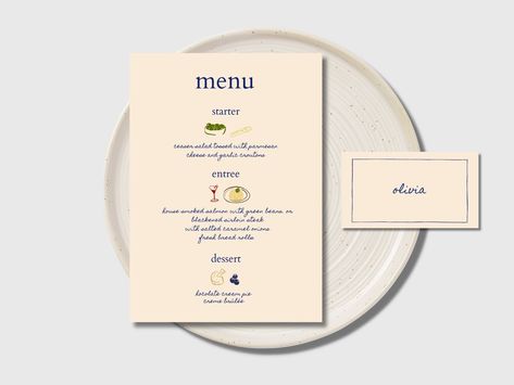 This cute, colorful, unique destination wedding inspired menu + place card set is fully editable. Features a mix of colorful hand drawn designs that are Italian, mediterranean inspired. Use it to match your wedding esthetic. Change the background color as well as the font to your liking.  MATCHING LISTING: SAVE THE DATE: https://www.etsy.com/listing/1503757745/save-the-date-colorful-italian-wedding?click_key=8f0a251e6ba8c2b64f905347149f9057d3cc9f3e%3A1503757745&click_sum=d455decf&ref=shop_home_a Minimalist Dinner, Unique Destination Wedding, Colorful Minimalist, Dinner Party Menu, Wedding Menu Cards, Party Menu, Italian Wedding, Dinner Menu, Wedding Invitation Paper