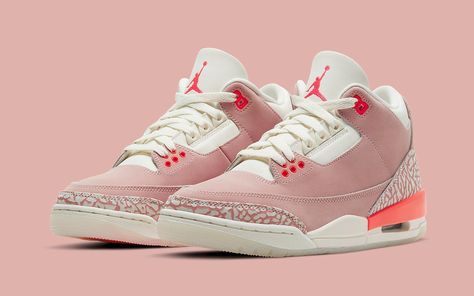 Concept Lab // Air Jordan 4 "Red Velvet" - HOUSE OF HEAT | Sneaker News, Release Dates and Features Rosa Jordans, Jordan 3 Rust Pink, Jordan 3 Retro Rust Pink, Jordan Iii, Pink Jordans, Jordan Retro 3, Jordan Model, Jordan 3 Retro, Womens Air Jordans