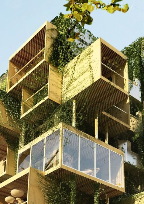 Paris apartment building goes outside the box Portland Homes, Kazuyo Sejima, Alex James, Modern Architecture Design, Architecture Panel, Apartment Architecture, Green Architecture, Structure Architecture, Architecture Rendering