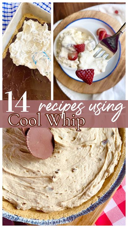 14 Recipes Using Cool Whip | Ally's Sweet & Savory Eats Snacks With Cool Whip, Cool Whip Treats, Tru Whip Recipes, Deserts With Cream Cheese And Cool Whip, Easy Cool Whip Desserts Healthy, American Cool Whip Pie, Ice Cream Using Cool Whip, Recipes Using Whipped Cream, Easy Recipes With Cool Whip