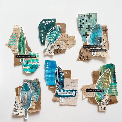 Netty on Instagram: “I can't stop making these collage clusters!! I think there are bits of collage fodder from almost every lesson @fodder.school in…” Upcycle Paper, Journal Clusters, Willa Wanders, Fodder School, Painting Journal, Collage Fodder, Mixed Media Crafts, Paper Collage Art, Journal Collage