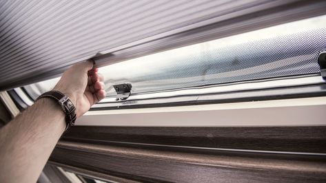 The Best RV Window Shades and Why They're Important - Mortons on the Move Rv Window Shades, Rolling Shades, Rv Blinds, Rv Shades, Rv Windows, Camper Windows, Rv Redo, Window Treatments Ideas, Best Blinds