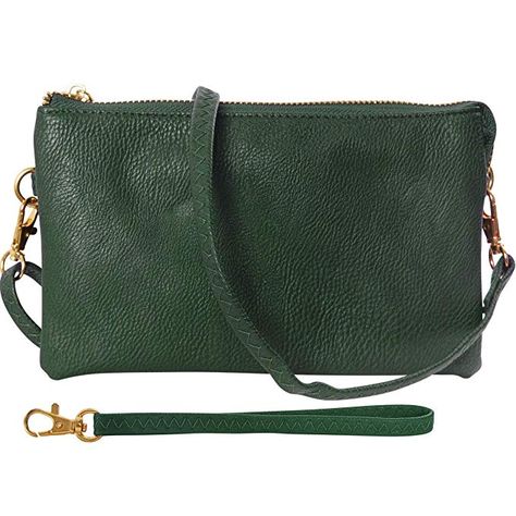 Humble Chic Vegan Leather Small Crossbody Bag or Wristlet Clutch Purse, Includes Adjustable Shoulder and Wrist Straps, Yellow Gold, Metallic: Handbags: Amazon.com Small Clutch Purse, Crossover Bags, Small Crossbody Purse, Small Clutch, Wristlet Purse, Wristlet Clutch, Small Crossbody Bag, Leather Wristlet, Small Purse