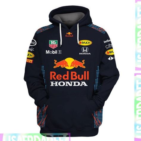 Personalized Red Bull 3D Racing Team Unisex Hoodie , Red Bull racing hoodie 3d , Hoodie 3D Racing , Gifl for him , F1 Racing Hoodie Product Information: Fleece Hoodie 3D Material: 90% polyester, 10% spandex. The soft sherpa fleece on the inside is extremely soft and cosy. Flat contrasted drawstring, Front pouch kangoroo pockets. Elastic waist and cuffs. Garment care: Machine washable in gentle, recommend hand wash in cold water, line dry, do not bleach, low iron if needed. Product Information: Hoodie 3D A premium polyester that is ultra-soft and incredibly comfortable. Fabric is durable and resistant to wrinkles, shrinking, and mildew. Features ensure long-lasting color vibrancy even after machine washing. Product Information: Sweatshirt 3D Premium polyester which is ultra-soft and incredi Racing Hoodie, Dads Clothes, Cut Sweatshirts, F1 Racing, Red Bull Racing, Funny Hoodies, Personalized Hoodies, Racing Team, Red Hoodie