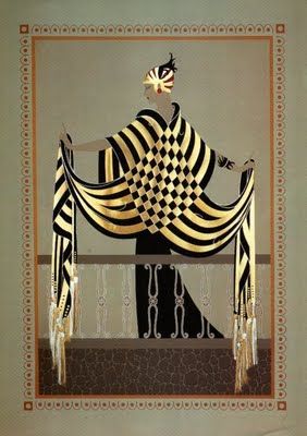 Erte Art Deco, Erte Art, Art Deco Illustrations, Motif Art Deco, Art Deco Illustration, Art Deco Lady, Deco Poster, Art Deco Posters, Foto Art