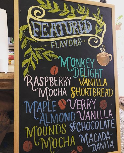 Coffee Chalkboard Menu Ideas, Menu Board Ideas Cafe, Chalk Drink Menu Board Ideas, Chalk Signs Restaurant, Coffee Shop Specials Board, Coffee Specials Board, Coffee Shop Chalkboard Art, Coffee Shop Boards Chalkboards, Special Board Restaurant Signs