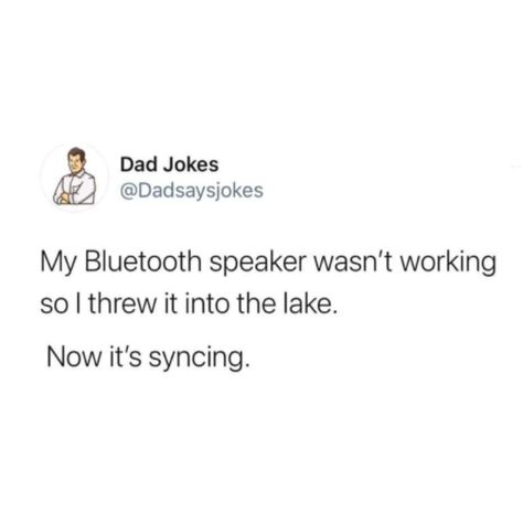 Funny dad joke tweet #dadjoke #dadhumor #fathersday Dad Joke Survivors, Fatherless Jokes, Terrible Dad Jokes, Funny Jokea, Inaproperate Jokes Funny, Funny Asf Jokes, Dark Dad Jokes, Really Funny Jokes To Tell, Sus Jokes