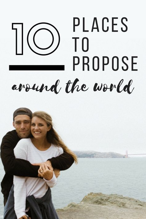 Now that you’ve got all the details and planning worked out for how to propose on vacation, picking where you want to propose is the fun part. The backdrop for your proposal is part of what makes the moment so special, and the location will forever be a place the two of you will want to go back to over and over again. Here are our top ten most romantic places to propose! Places To Get Engaged, Travel Proposal, Best Vacations For Couples, Places To Propose, Proposal Spots, Couples Trip, Best Places To Propose, Best Vacation Spots, Travel Content