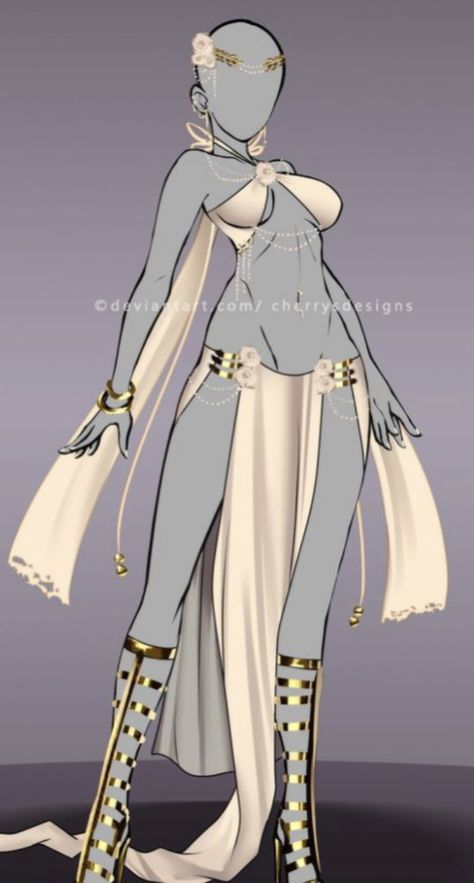 Fantasy Dancer Outfit Art, Anime Dancer Outfit, Belly Dancer Outfits Drawing, Fantasy Dancer Outfit, Anime Belly Dancer, Draped Skirt Outfit, Desert Fits, Exotic Dancer Outfits, Superhero Costumes Female