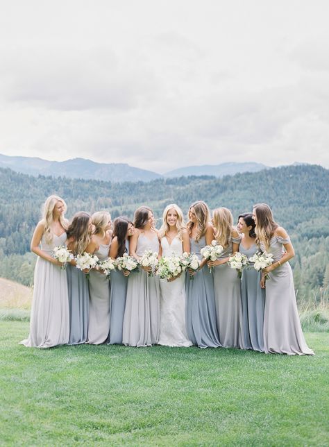 Read More: https://www.stylemepretty.com/2019/03/02/a-beautiful-blue-and-cream-mountain-wedding-at-suncadia-resort/ Mountain Wedding Colors, Suncadia Resort, Mountain Wedding Ideas, Wedding Flower Guide, Late Summer Weddings, Luxury Wedding Venues, Wedding 2024, Bridesmaid Style, Blue Bridesmaid Dresses