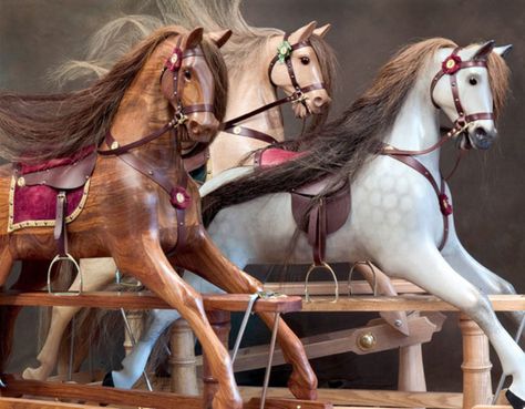 Wooden Rocking Horses, Rocking Horses Painted, Antique Rocking Horse, Rocking Horse Toy, Wooden Rocking Horse, Antique Horse, Rocking Horses, Sheffield United, Wooden Horse