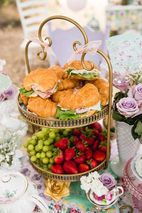 Tea Party Sandwiches, Spring Tea Party, Vintage Tea Parties, English Tea Party, Fairy Tea Parties, Party Sandwiches, Girls Tea Party, High Tea Party, Princess Tea Party