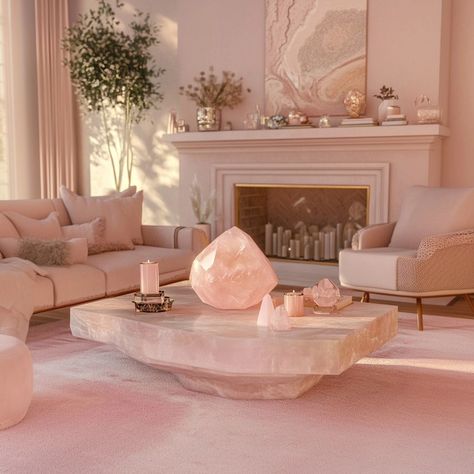 Would you stay in rose quartz house?🌸🔮 #crystals #rosequartz #rosequartzdecor Rose Quartz Counter, House Crystals, Quartz Counter, August 12, Silver Jewellery, Rose Quartz, Crystals, Silver, On Instagram