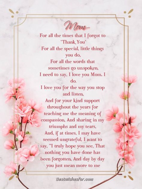 Mothers Day Poem In English | Best Wishes Mothers Day Notes From Daughter, Mothers Poems Quotes, Emotional Mothers Day Message, What To Say On A Mothers Day Card, Heartfelt Mothers Day Message, Mothers Day Poems For Church, Mother Day Wishes Quotes, Short Mother’s Day Poems, Mom Poems For Mothers Day