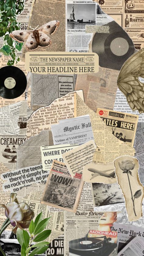 #newspaper #newspaperbackground #grunge #wallpaper #vinyl #cutouts Newspaper Wallpaper, Newspaper Names, Newspaper Collage, Newspaper Background, Grunge Wallpaper, Wallpaper Vinyl, Newspaper, Fondos De Pantalla, Collage