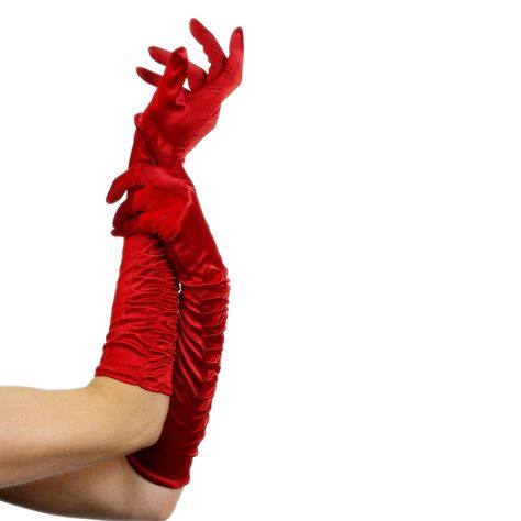 Fancy Gloves, Elbow Length Gloves, Elegant Gloves, Costume Gloves, Devil Costume, Red Gloves, Red Party, Fancy Dress Accessories, Long Gloves