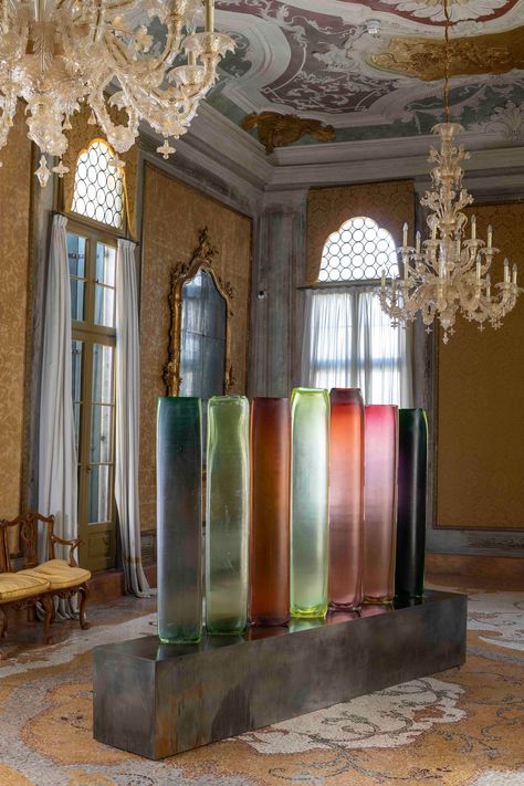 The Most Inventive Examples of Murano Glass Seen at the Venice Glass Fair | Architectural Digest Glass Blowing At Home, Venice Moodboard, Venice Trip, Venice Glass, Murano Venice, Colorful Lamps, Elegant Living Room Decor, Murano Art, Glass Inspiration