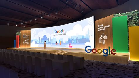 Hotelier Summit 2023 :: Behance Summit Stage, Stage Backdrop Design, Event Space Design, Graphic Design Exhibition, Google Event, Concert Stage Design, Corporate Event Design, Stage Set Design, Design Exhibition