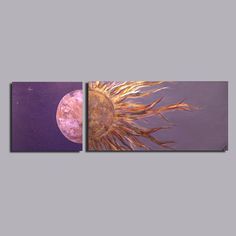 Very Large Sun and Moon Custom Painting Set. $375.00, via Etsy. Acrylic Moon, Mini Toile, Arte Inspo, Wall Frame, Art Inspiration Painting, Painting Art Projects, Sun And Moon, Frame Decor, Diy Canvas Art