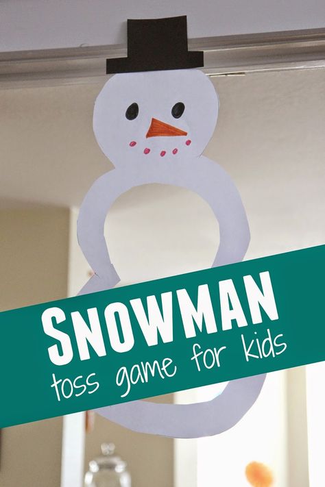 Toddler Approved!: Snowman Toss Game for Kids Schnee Party, Snowman Games, Christmas Activities For Toddlers, Snowman Theme, Snowmen Activities, Snow Theme, Winter Activities For Kids, Winter Preschool, Toss Game