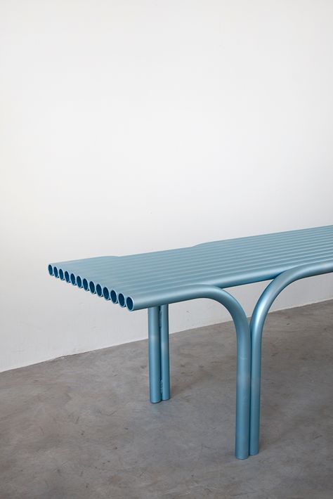 Steel Bench, Art Deco Interior Design, Metal Furniture Design, Urban Furniture, Bench Designs, Street Furniture, Interior Design Art, Furniture Details, Steel Furniture