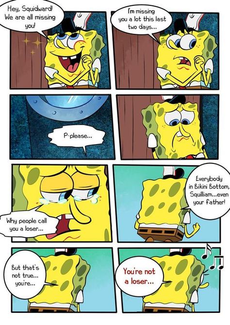 Squidward's Birthday Gift ( COMIC! ) - Pages 50-60 - Wattpad Spongebob X Squidward Comic, Spongebob X Squidward, Squidward Birthday, Spongebob And Squidward, Spongebob Drawings, Aye Aye, Love Only, Electronics Design, Comic Page