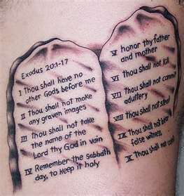 ten commandments Ten Commandments Tattoo, Bible Quote Tattoos, Catholic Tattoos, Cross Tattoos For Women, God Tattoos, Religious Tattoo, Religious Tattoos, Text Tattoo, 10 Commandments