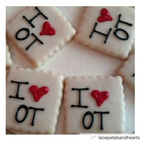 11 Ways to Celebrate OT Month! Occupational Therapy Cookies, General Practice Doctor, Month Ideas, Pediatric Occupational Therapy, Month Gifts, Occupational Therapist, Employee Appreciation, Graduation Cakes, Therapy Ideas